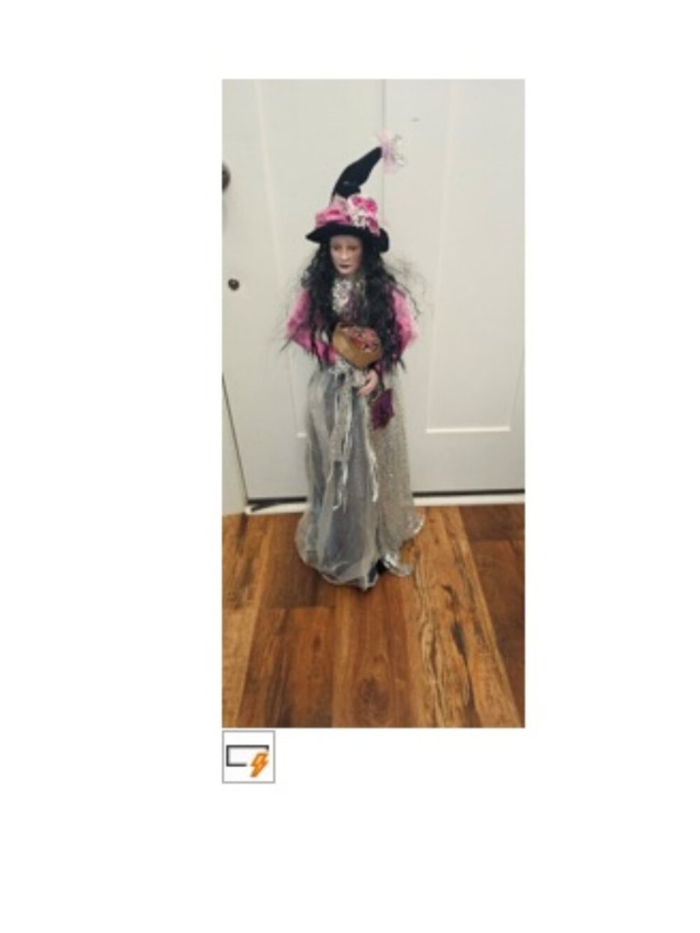 NWT Moonlight Manner Fairy Garden Autumn Fall Spring Witch Halloween Decor 38"